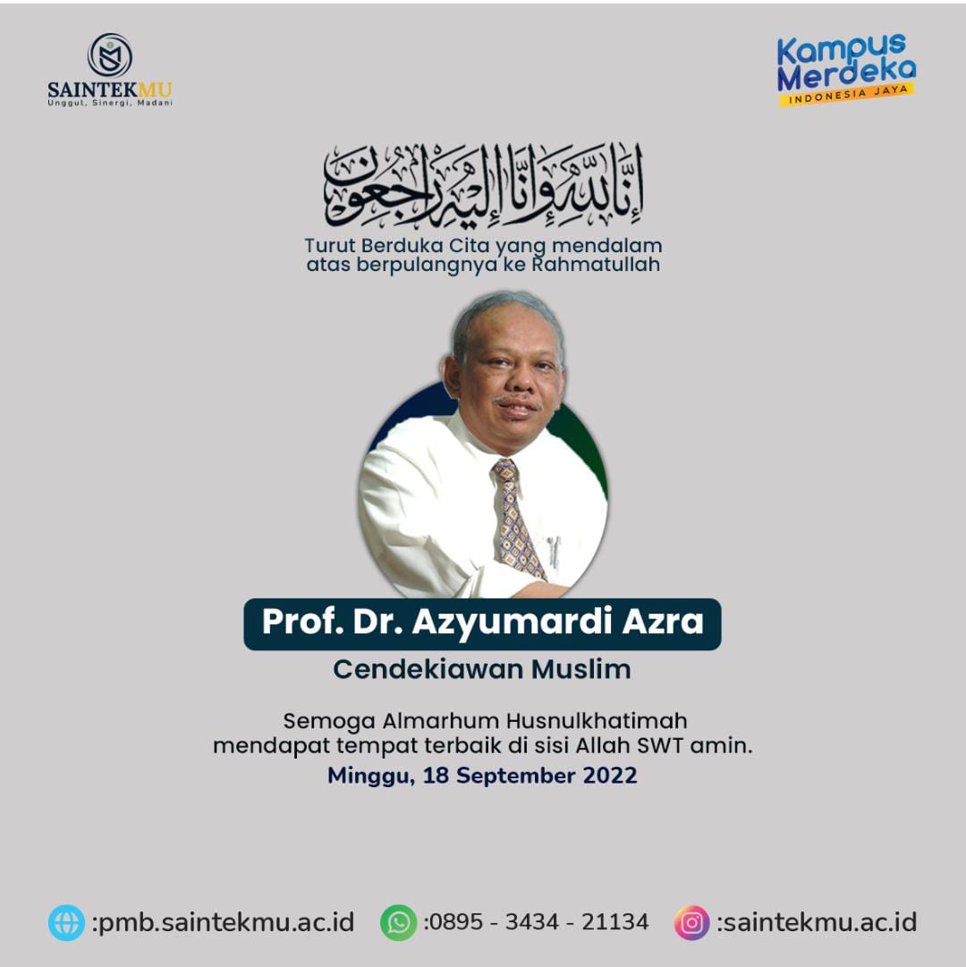 Andil Azyumardi Azra terhadap Nama Universitas Saintek Muhammadiyah