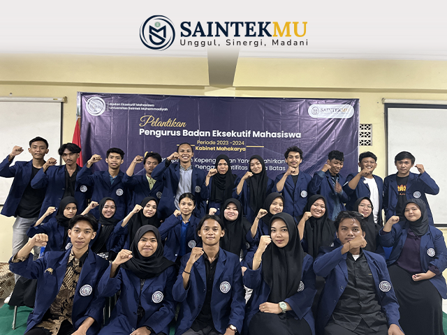 Pelantikan Badan Eksekutif Mahasiswa Universitas Saintek Muhammadiyah Periode 2023 - 2024