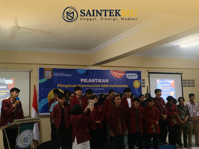 Pelantikan Pimpinan komisariat IMM Universitas  Saintek Muhammadiyah Periode 2023/2024